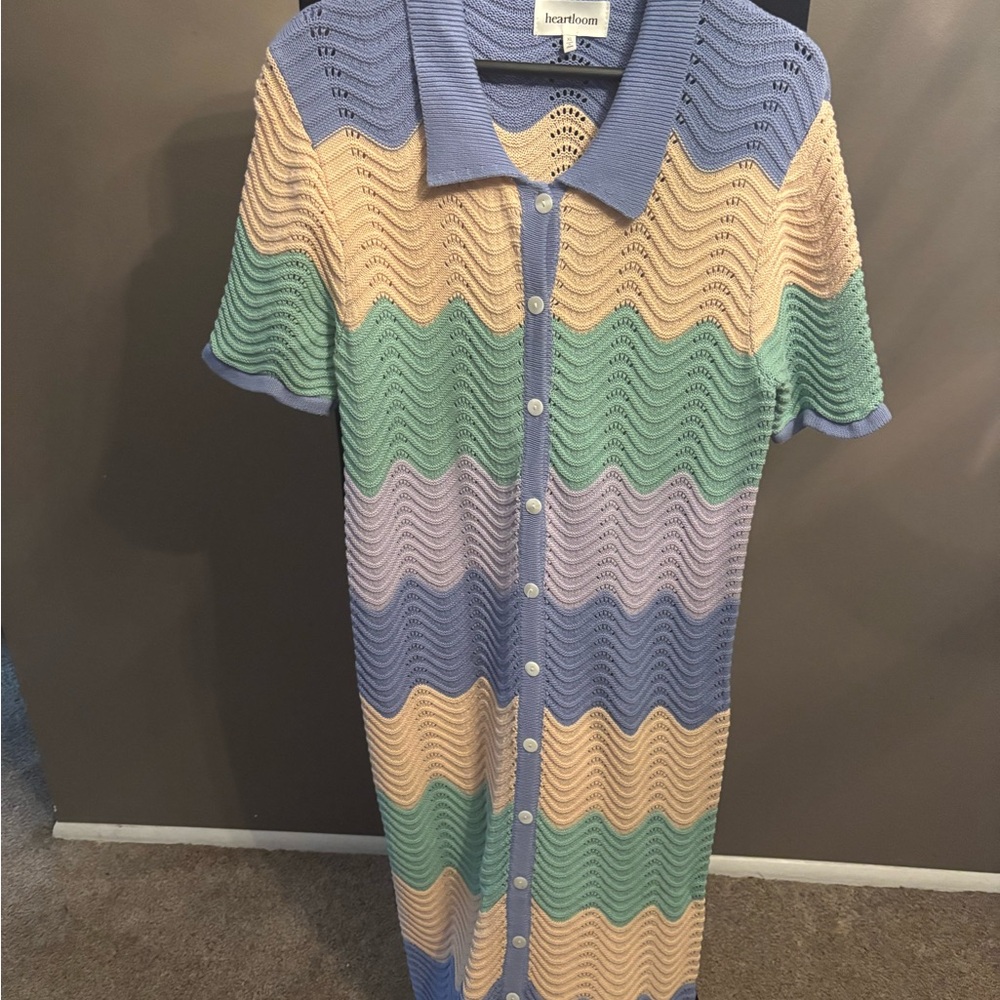 Heartloom Pastel Wave Knit Dress
